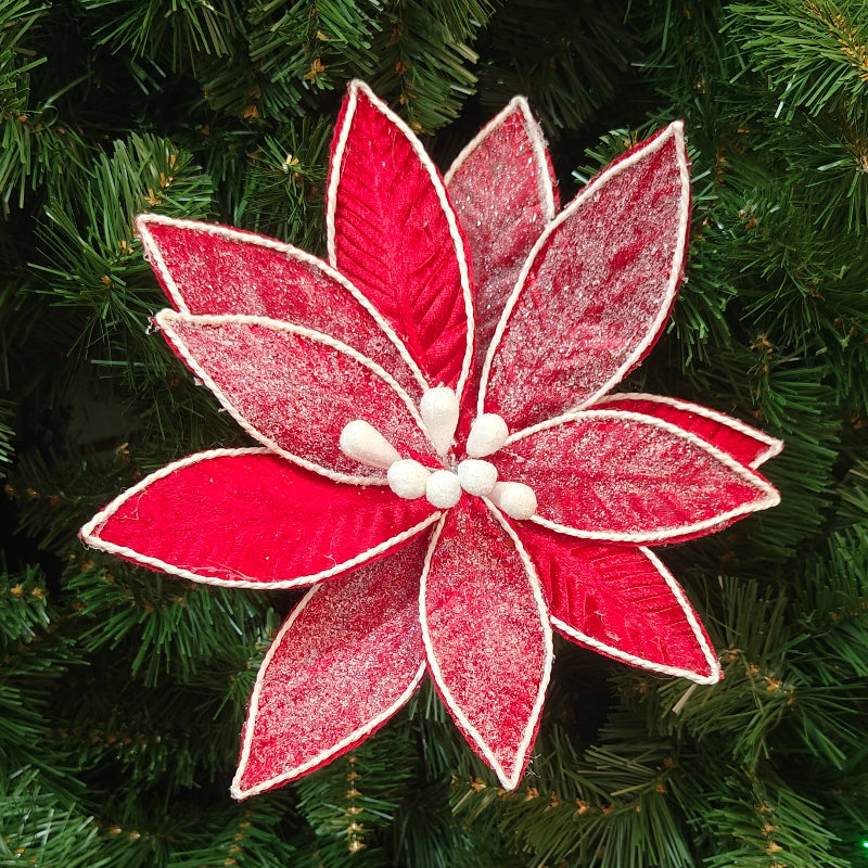 Regency Frost Velvet Red Poinseitta MTX62049