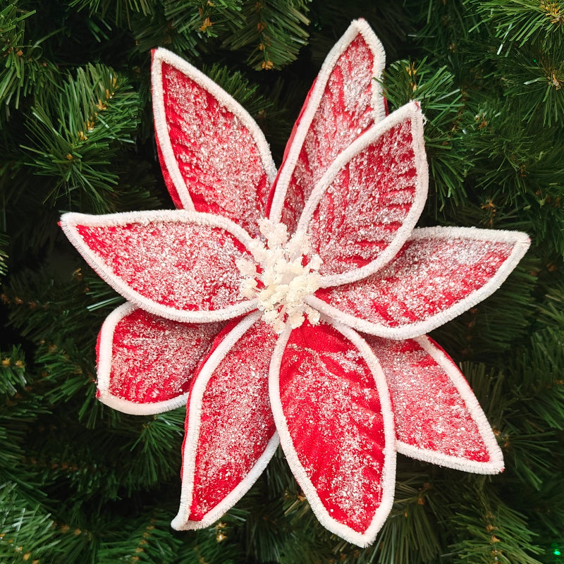Regency Frosted Red Poinsettia MTX64346