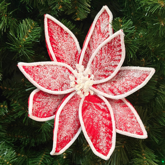Regency Frosted Red Poinsettia MTX64346