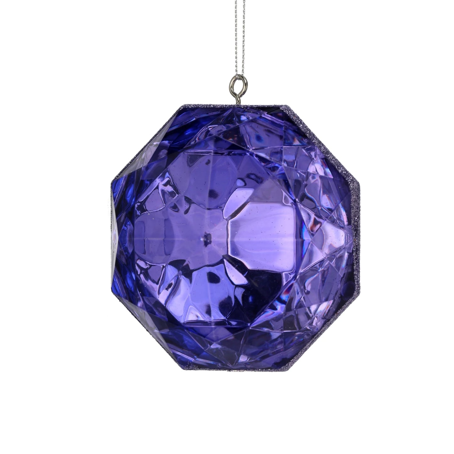 5" Acrylic Square Purple Ornament MTX67413