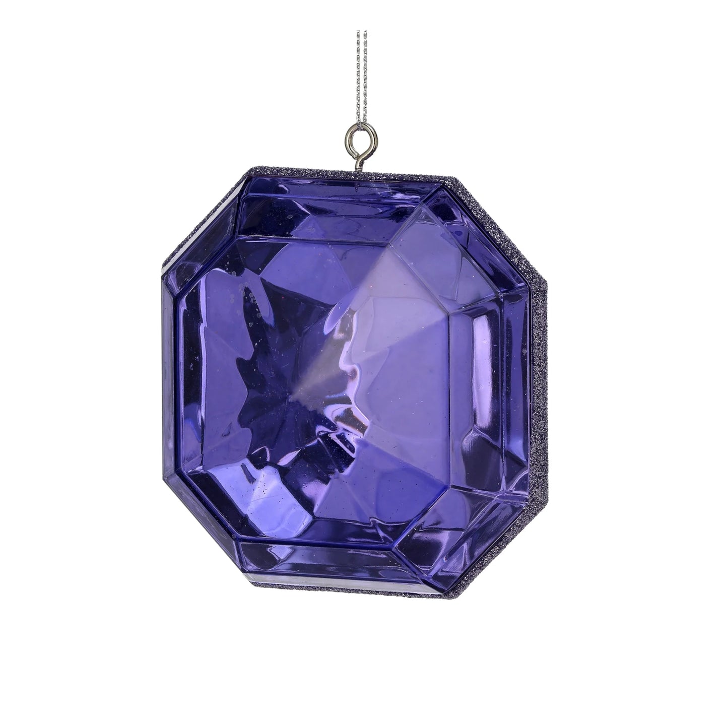 5" Acrylic Square Purple Ornament MTX67413