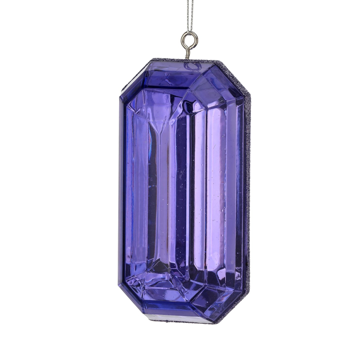 5" Acrylic Oblong Purple Ornament MTX67414