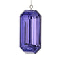 5" Acrylic Oblong Purple Ornament MTX67414