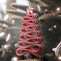 5" Red & White Acrylic Ribbon Candy Christmas Tree Ornament MTX67924
