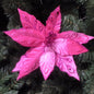 Regency Velvet/Sequin Poinsettia Stem MTX70427