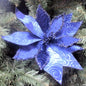 Regency Baroque Velvet Glitter Poinsettia Stem MTX73386
