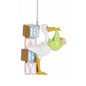 3.5" Stork Carrying Baby Ornament MX185039