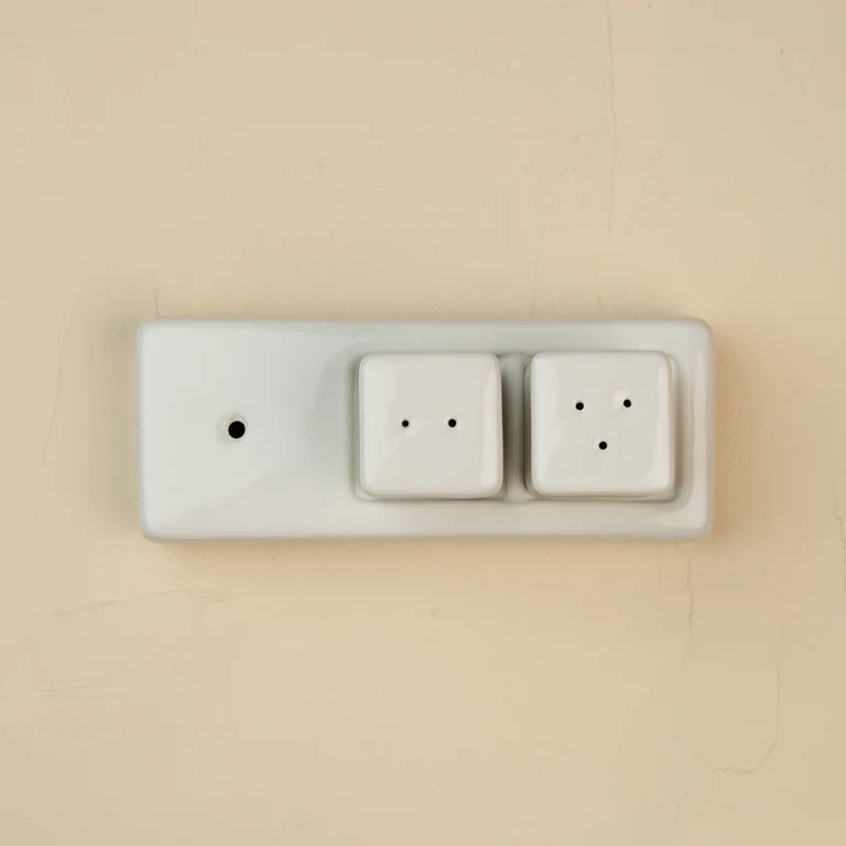 Pinstripes Salt & Pepper Shakers S9