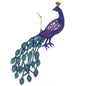 8" Glitter Peacock Ornaments T0905
