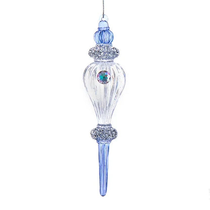 Lavender & Clear Acrylic Finial Ornament T3434