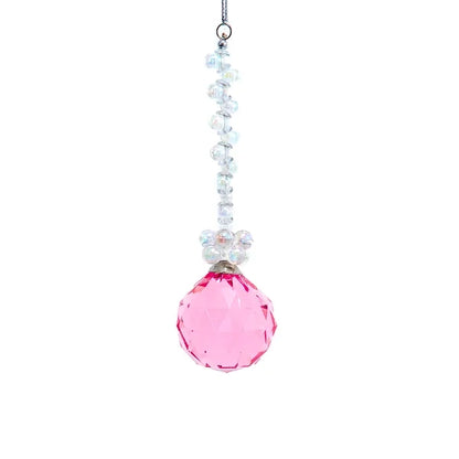 Acrylic Pink Drop Ball, Diamond & Teardrop Ornaments T3691