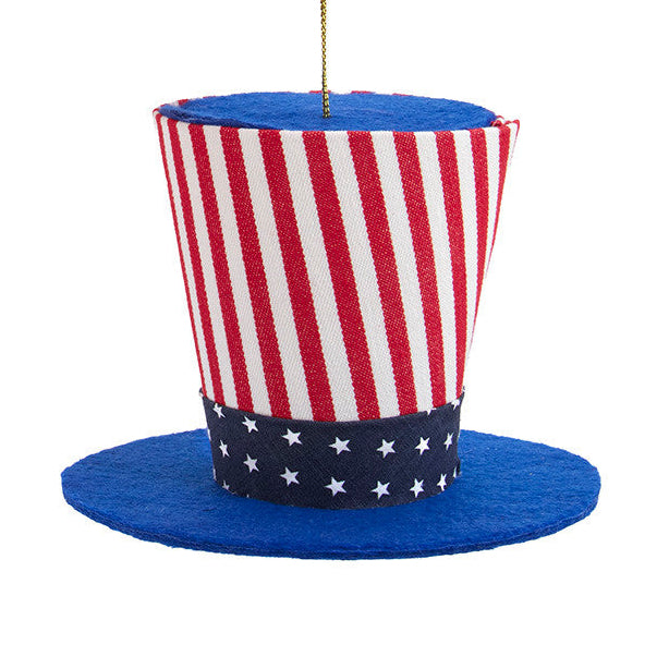 3.5" Blue Stars & Stripes Hat Ornaments T4043