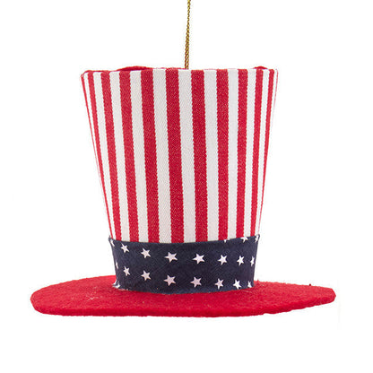 3.5" Red, White & Blue Stars & Stripes Hat Ornaments T4043