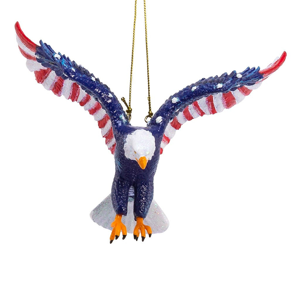 4.5" Stars and Stripes Eagle Ornament C8296