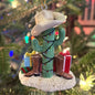 Cactus Christmas Tree with Cowboy Boots Cowboy Hats and Presents Ornament 0726