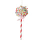 6" Vanilla Popcorn Lollipop Ornaments D4473 - Red (Non-edible)