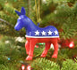 USA Presidential - Political Christmas Ornament (Democratic Party) 4089