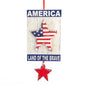 Americana Heart and Star Plaque Ornaments G0250