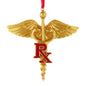 Gold Caduceus Pharmacist Ornament W8562