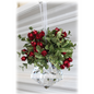 5" Krystal Kiss Ball Ornament w/ Mistletoe KK67