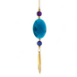 Peacock Jeweled Oval With Dangle Ornaments T3229