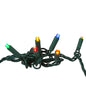 50-Count Multi 5MM LED Christmas Lights, 25 ft Green Wire UL4100MU