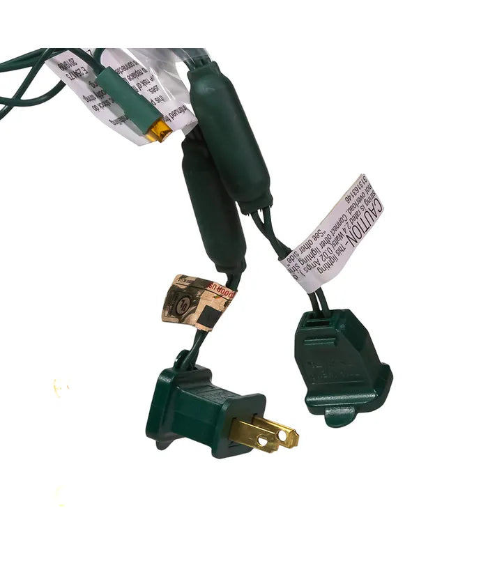 50-Count Multi 5MM LED Christmas Lights, 25 ft Green Wire UL4100MU