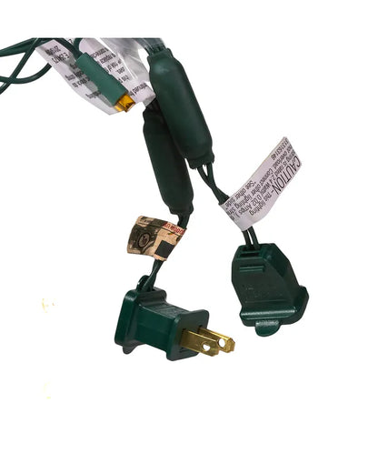 50-Count Multi 5MM LED Christmas Lights, 25 ft Green Wire UL4100MU
